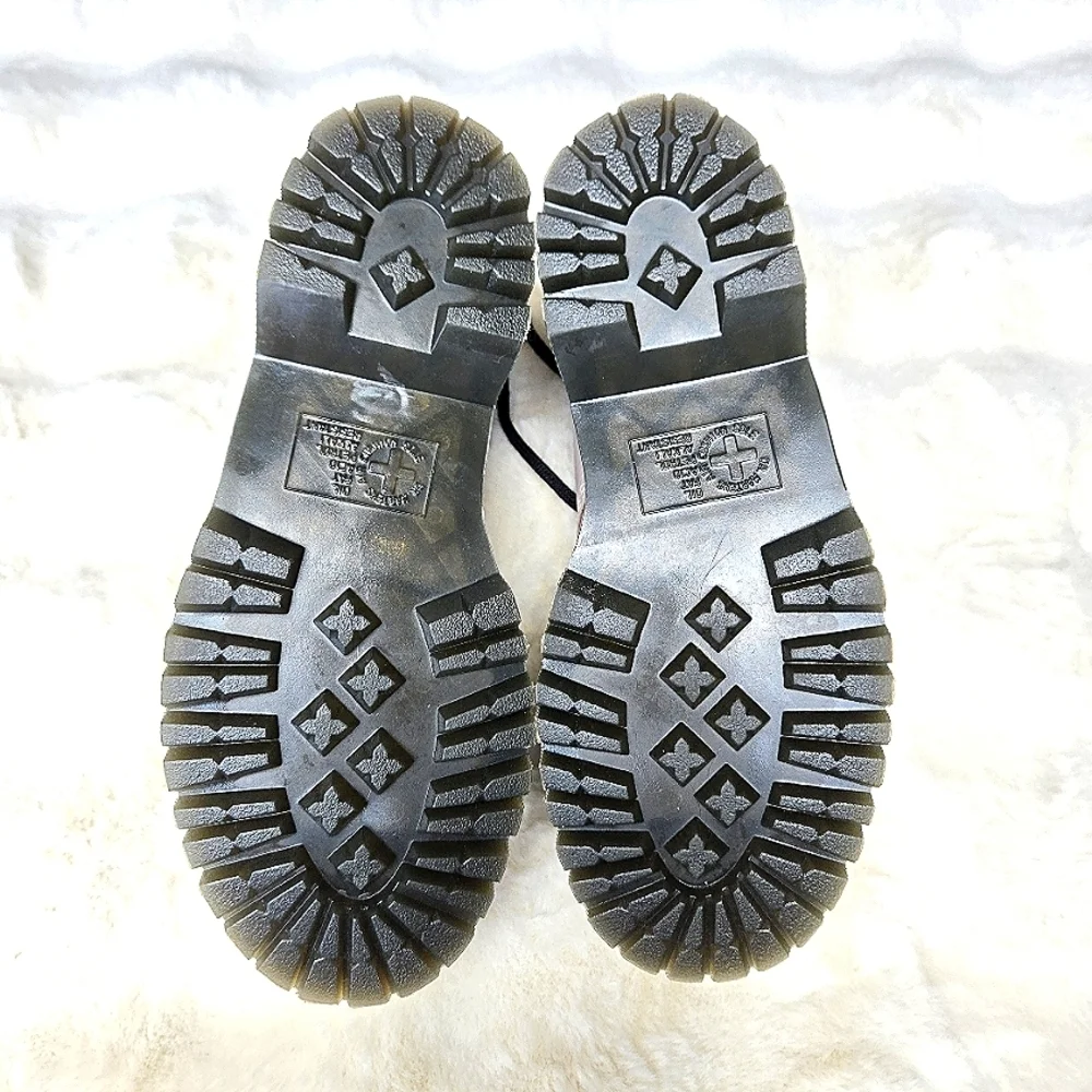 Dr. Martens 8053 Pisa Leather Platform Casual Oxford Shoes Vintage Taupe NEW - Picture 4 of 6